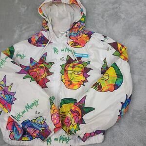 Rick and Morty Members Only Windbreaker Jacket Size Large